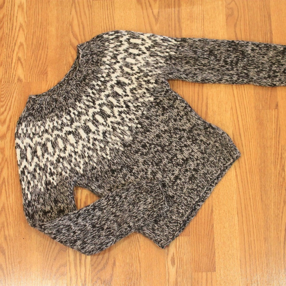 American Eagle Hand Knit Wool Sweater